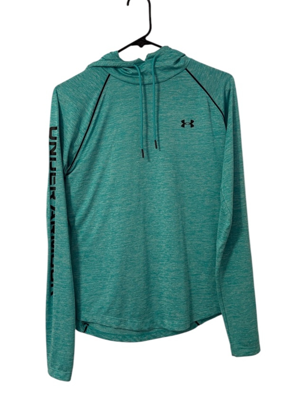 Under Armour Turquoise Velocity Wordmark Lightweight Athletic Hoodie